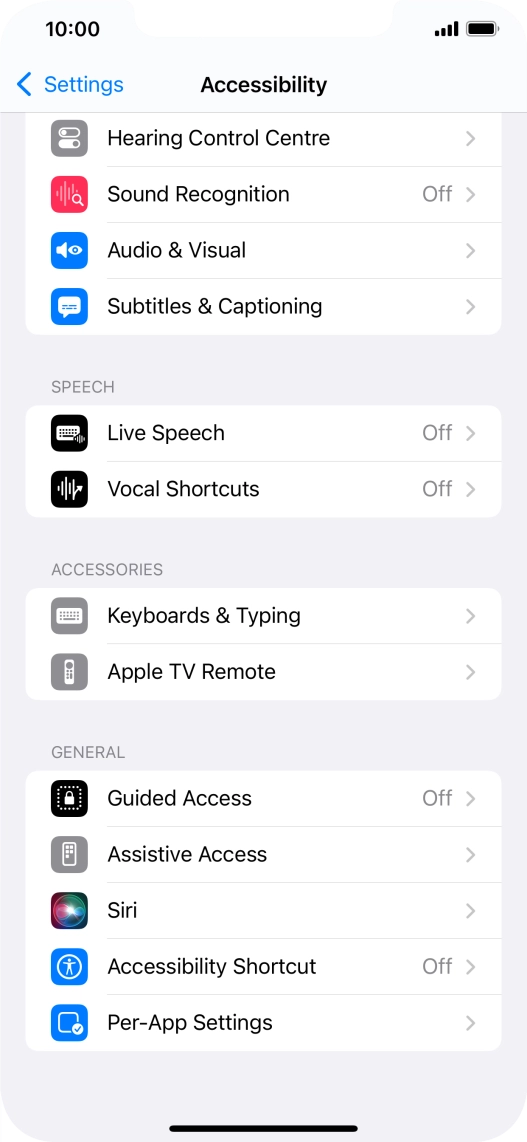 Press the required category below 