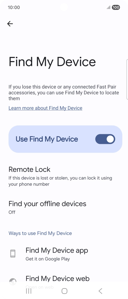 Press the Home key to return to the home screen.