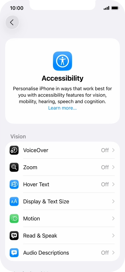 Press the required category below 