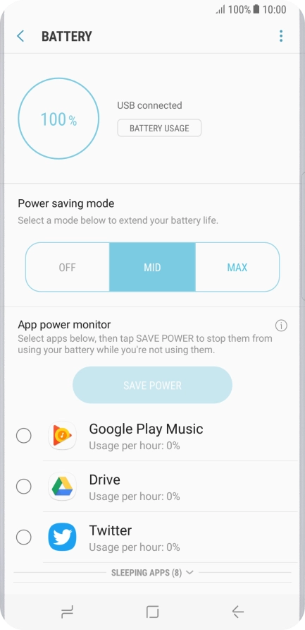 Press the Home key to return to the home screen.