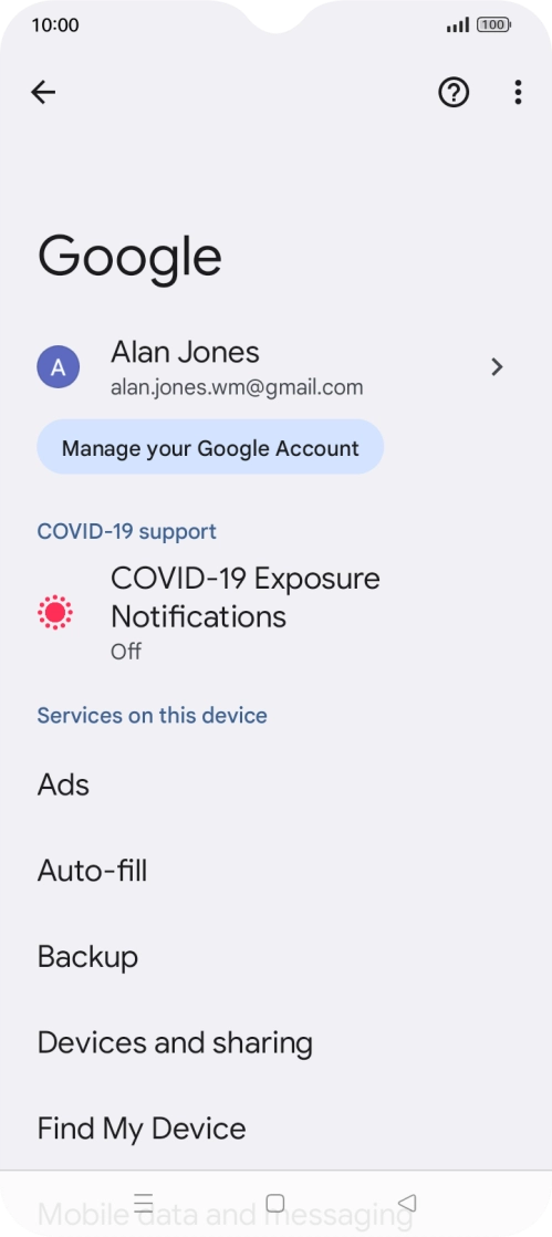 Press Find My Device.