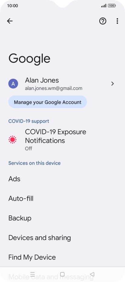 Press Find My Device.