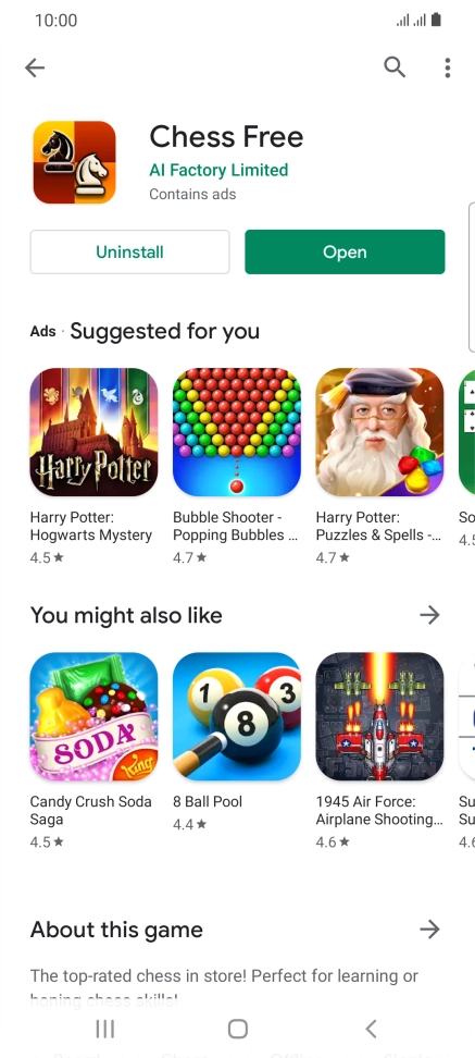Press the Home key to return to the home screen.
