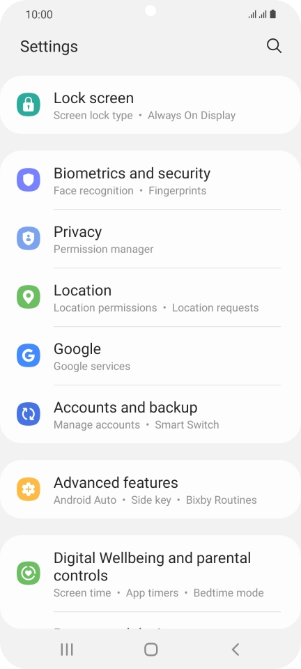 Press Accounts and backup.