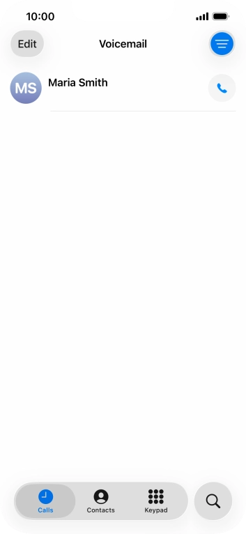 Press the required message.