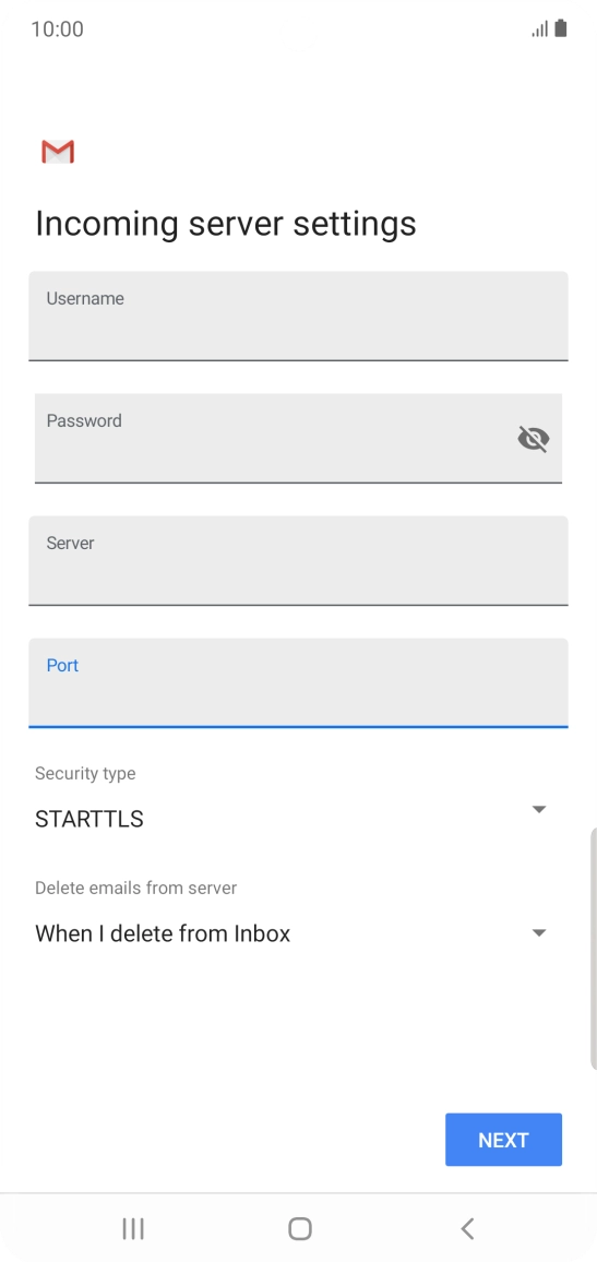 Press the drop down list below 