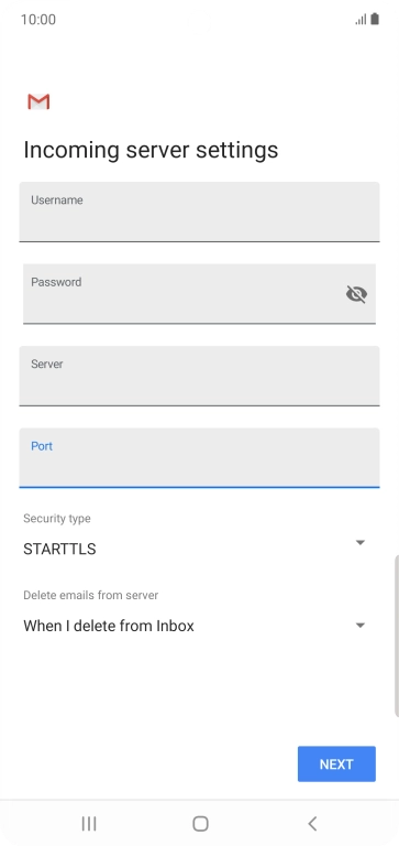 Press the drop down list below 