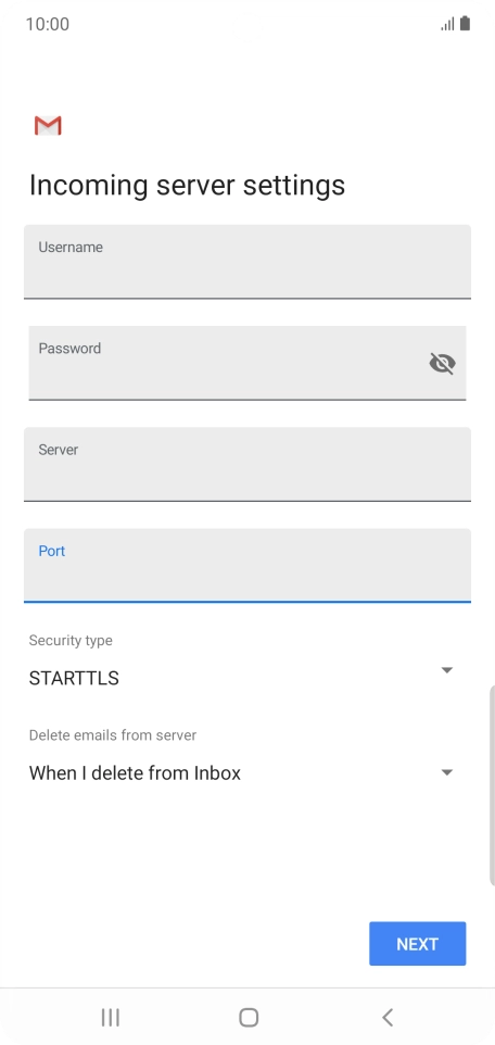 Press the drop down list below 