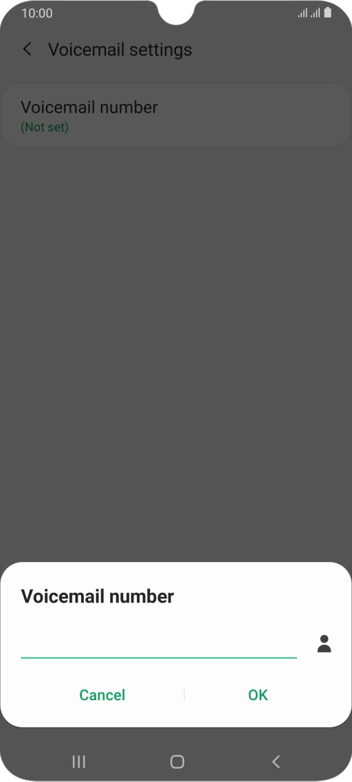 Key in +447953222222 and press OK.