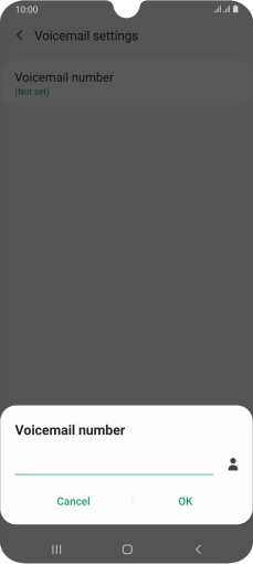 Key in +447953222222 and press OK.