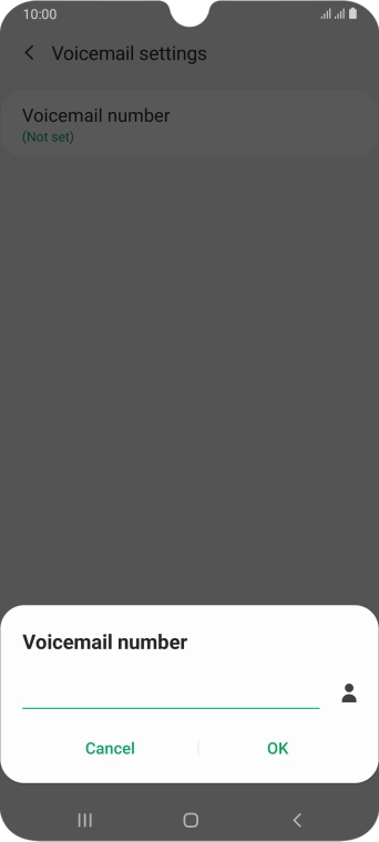 Key in +447953222222 and press OK.