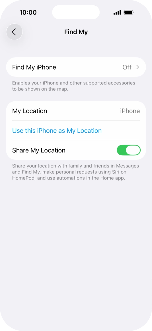 Press Find My iPhone.