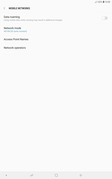 Press Access Point Names.