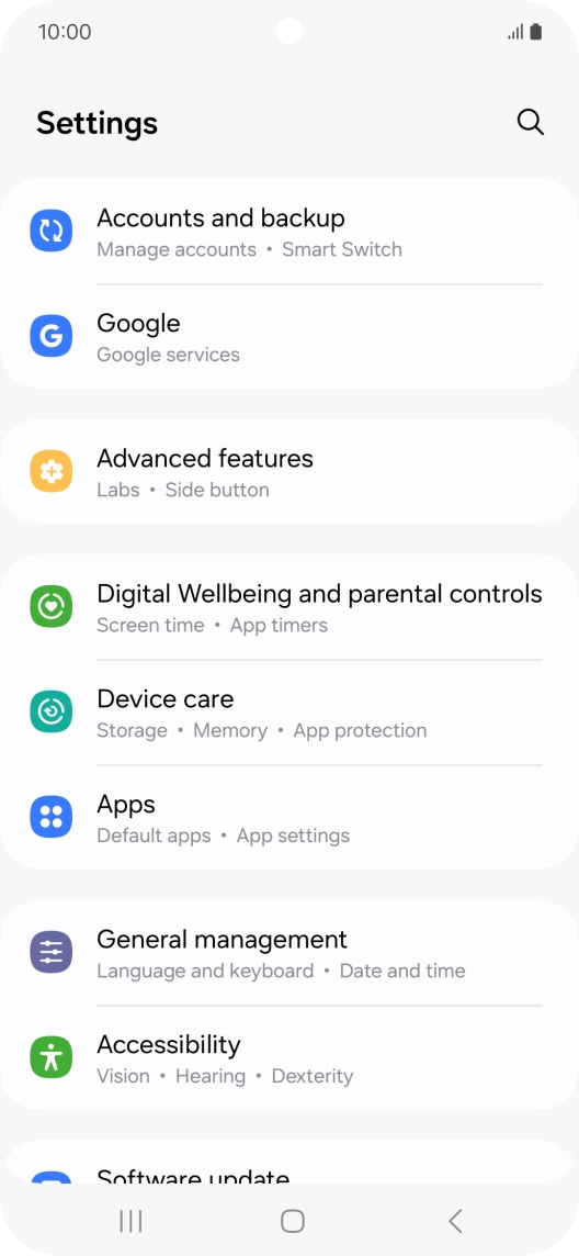 Press Accounts and backup.