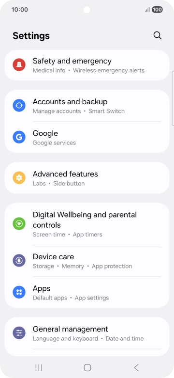 Press Accounts and backup.