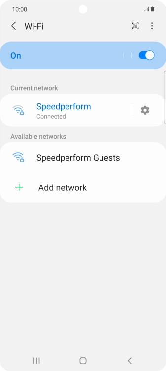 Press the Home key to return to the home screen.
