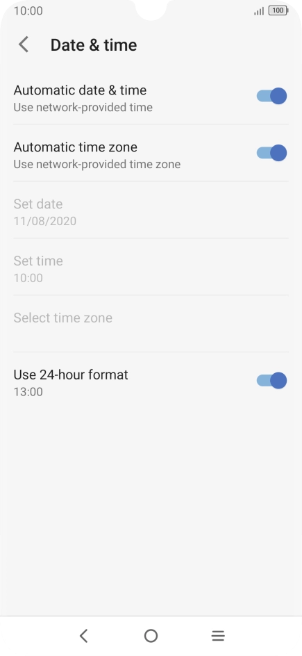 Press the Home key to return to the home screen.