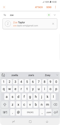 Press the required contact.