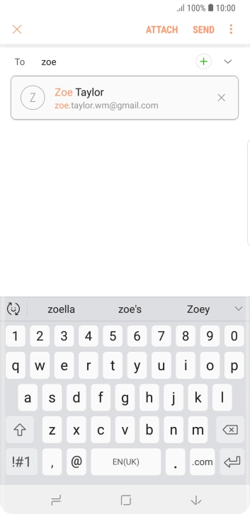 Press the required contact.