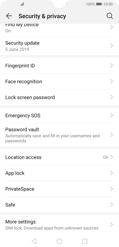 Press Fingerprint ID.