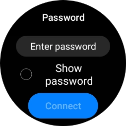 Press Enter password.