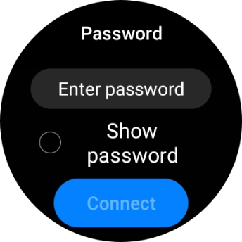 Press Enter password.