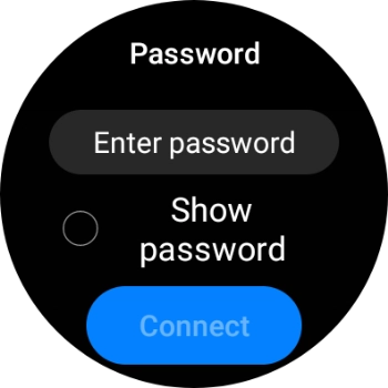 Press Enter password.