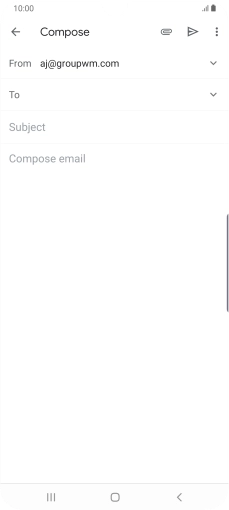 Press To and key in the first letters of the recipient's name.