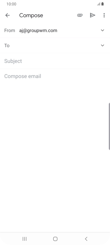 Press To and key in the first letters of the recipient's name.