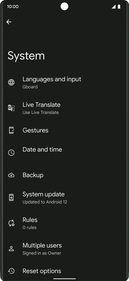 Press Date and time.