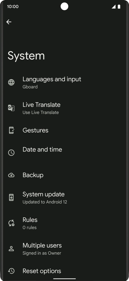 Press Date and time.