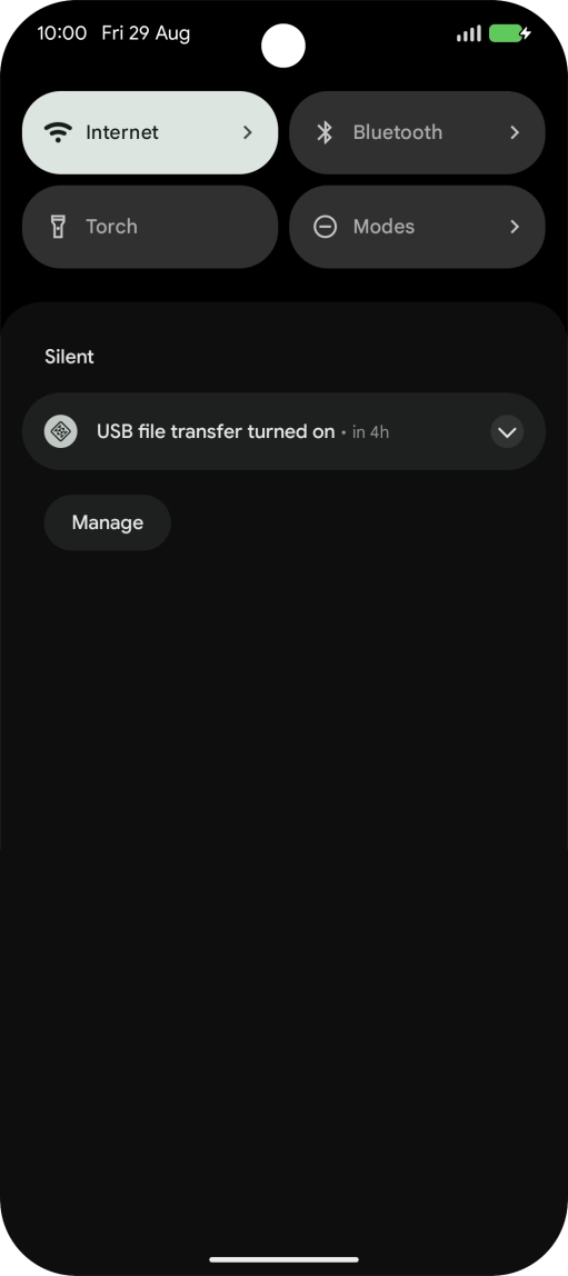 Press the drop down list.