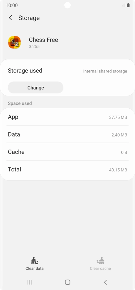 Press the Home key to return to the home screen.