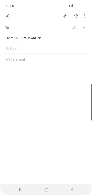 Press To and key in the first letters of the recipient's name.