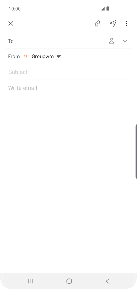 Press To and key in the first letters of the recipient's name.