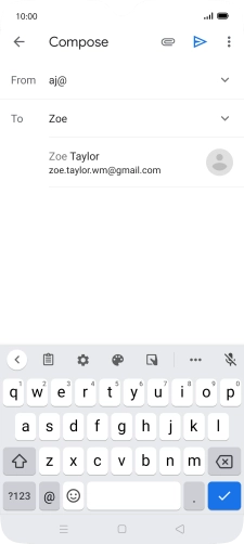 Press the required contact.