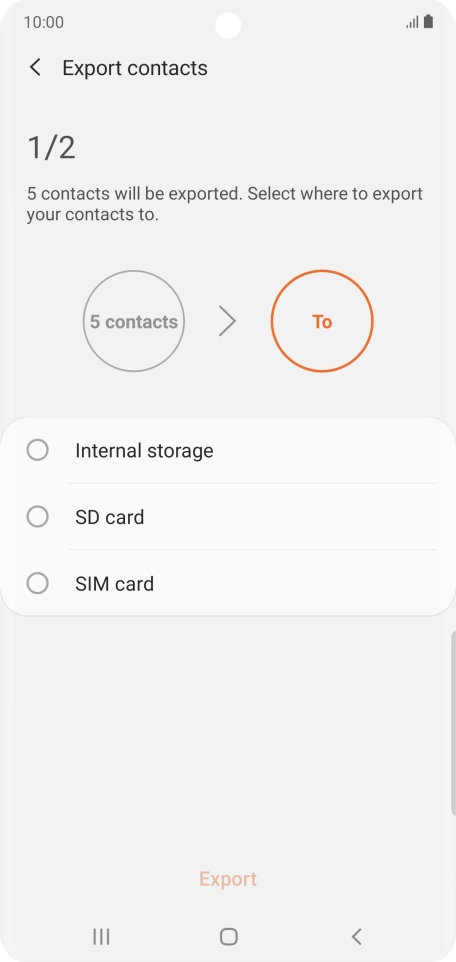 Press the name of the SIM.