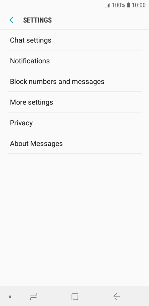 Press More settings.