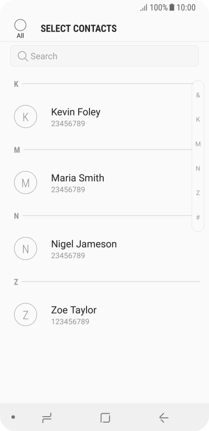 Press the field above 