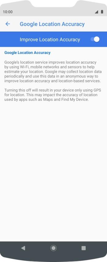 If you press the indicator next to 