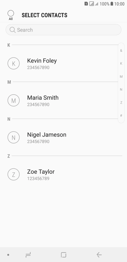 Press the field above 