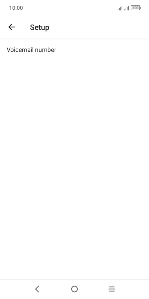 Press Voicemail number.