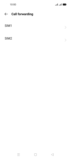 Press the required SIM.