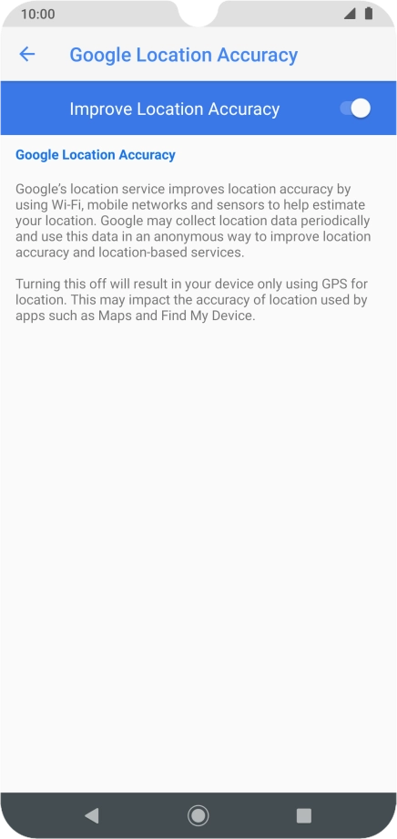 If you press the indicator next to 