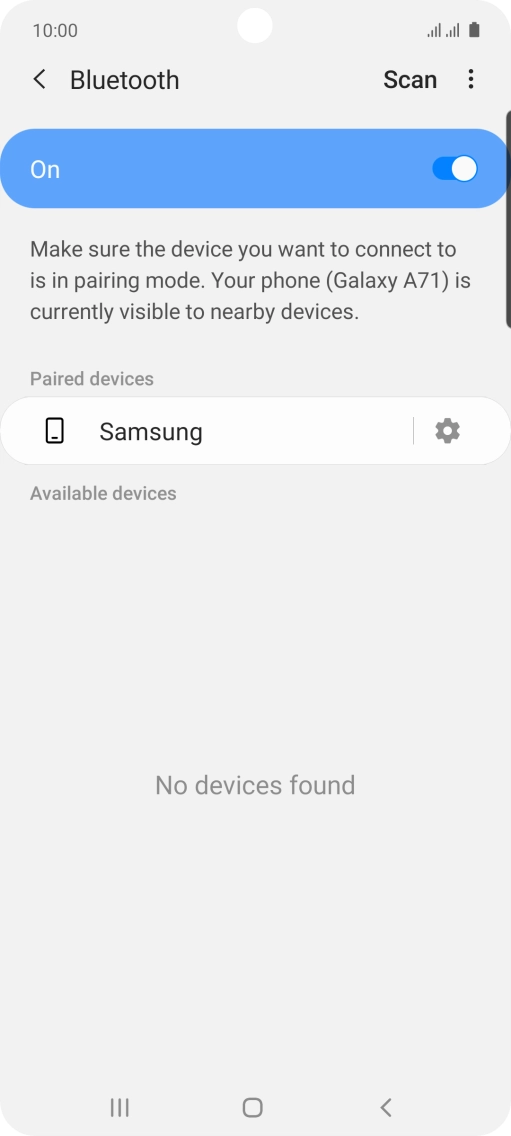 Press the Home key to return to the home screen.