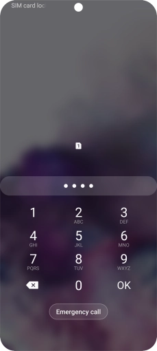 If you're asked to key in your PIN, do so and press OK. The default PIN is 1111.