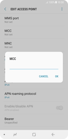 Key in 234 and press OK.