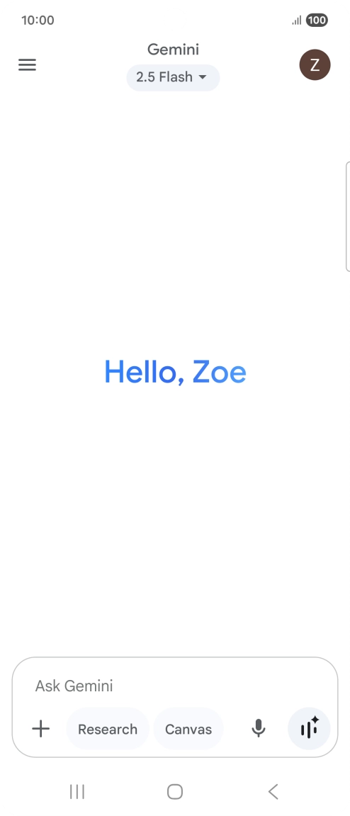 Press the profile icon.