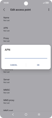 Key in everywhere and press OK.
