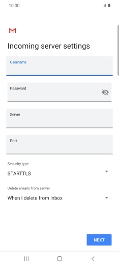 Press the field below 